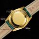 swiss replica rolex day date iced out yellow gold green strap watch (4)_th.jpg